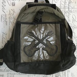 Guitar themed book backpack